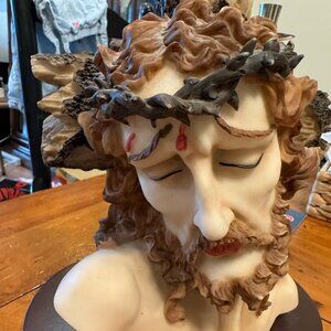 Resin Bust of Jesus Crucifix - Luciana Collection, Heavy & Beautiful Artwork